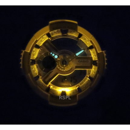 Montre pour femme Casio Baby-G analogique numérique pastel et quartz métallisé BA-110XPM-6A 100M remise à neuf