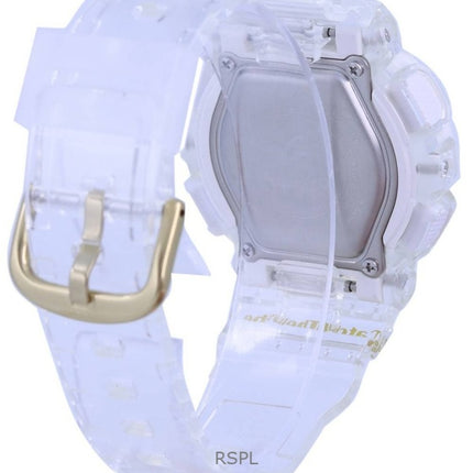 Montre pour femme Casio Baby-G reconditionnée avec bracelet en résine analogique numérique de couleur spéciale et cadran doré à