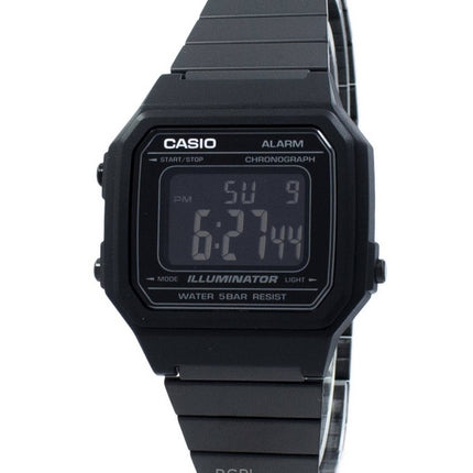 Montre unisexe Casio Illuminator Chronograph Digital Quartz en acier inoxydable B650WB-1B remise à neuf