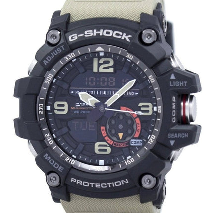 Montre homme Casio G-Shock Mudmaster analogique numérique à double capteur avec bracelet en résine et cadran noir à quartz GG-10