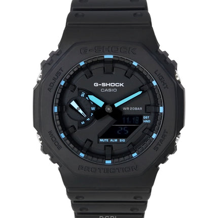 Montre Casio G-Shock Neon Accent analogique numérique à cadran noir à quartz GA-2100-1A2 200M pour homme remise à neuf