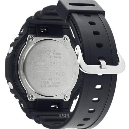 Montre Casio G-Shock Neon Accent analogique numérique à cadran noir à quartz GA-2100-1A2 200M pour homme remise à neuf