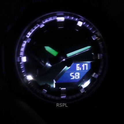 Montre homme Casio G-Shock analogique numérique à quartz avec bracelet en résine et cadran vert GM-2100B-3A 200M remise à neuf