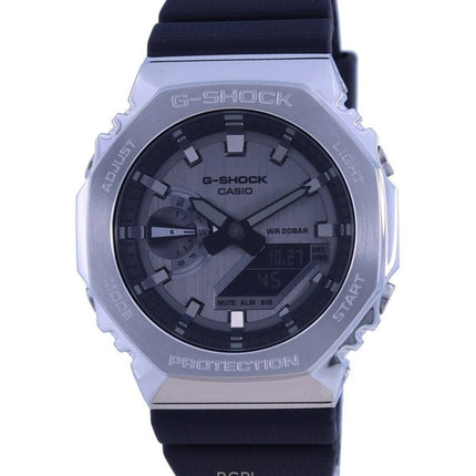 Montre homme Casio G-Shock analogique numérique à quartz avec bracelet en résine et cadran gris GM-2100-1A 200M remise à neuf