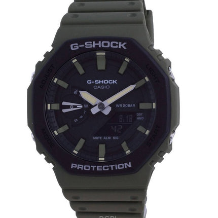 Montre homme Casio G-Shock analogique numérique à quartz avec bracelet en résine et cadran noir GA-2110SU-3A 200M remise à neuf