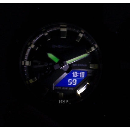 Montre homme Casio G-Shock analogique numérique à quartz avec bracelet en résine et cadran noir GA-2110SU-3A 200M remise à neuf