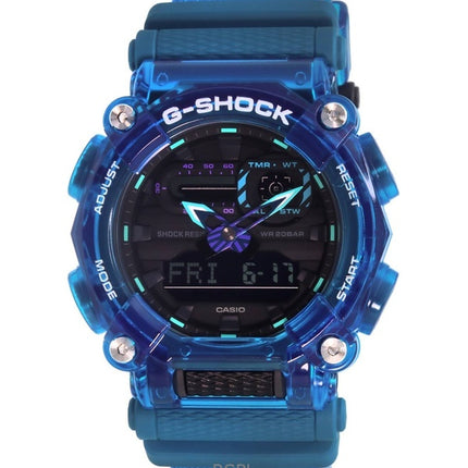 Montre homme Casio G-Shock analogique numérique à quartz avec bracelet en résine et cadran noir GA-900SKL-2A 200M remise à neuf