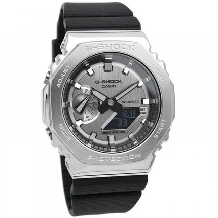 Montre homme Casio G-Shock analogique numérique à quartz avec bracelet en résine et cadran gris GM-2100-1A 200M remise à neuf