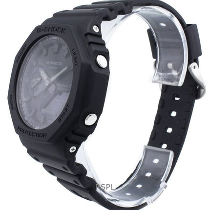 Montre homme Casio G-Shock analogique numérique à quartz avec bracelet en résine et cadran noir GA-2100-1A1 200M remise à neuf