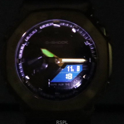 Montre homme Casio G-Shock analogique numérique à quartz avec bracelet en résine et cadran noir GM-2100G-1A9 200M remise à neuf