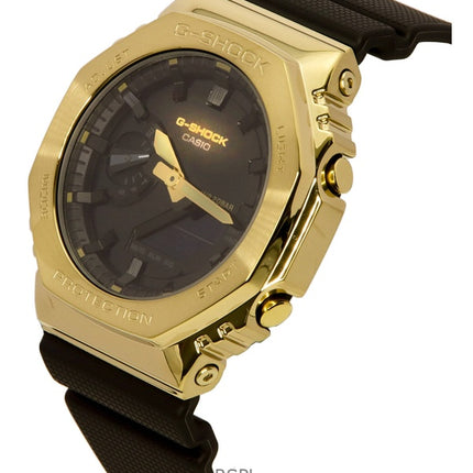 Montre homme Casio G-Shock analogique numérique à quartz avec bracelet en résine et cadran noir GM-2100G-1A9 200M remise à neuf