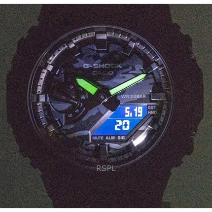 Montre homme Casio G-Shock analogique numérique à quartz avec bracelet en résine et cadran multicolore GA-2100CA-8A 200M remise à neuf