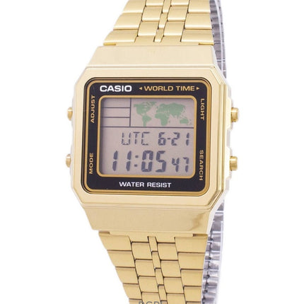 Montre à quartz Casio Digital Gold Tone pour homme A500WGA-1DF reconditionnée