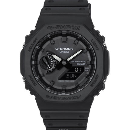 Montre pour homme Casio G-Shock Smartphone Link analogique numérique en résine avec cadran noir et bracelet solaire GA-B2100-1A1 200M