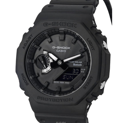 Montre pour homme Casio G-Shock Smartphone Link analogique numérique en résine avec cadran noir et bracelet solaire GA-B2100-1A1 200M