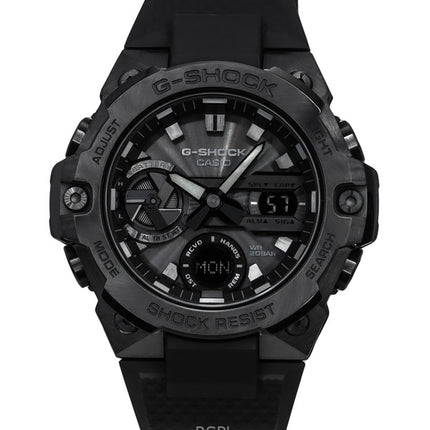 Montre Casio G-Shock G-Steel analogique numérique en résine avec cadran noir Tough Solar GST-B400BB-1A 200M pour homme remise à neuf