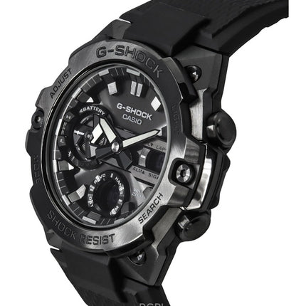 Montre Casio G-Shock G-Steel analogique numérique en résine avec cadran noir Tough Solar GST-B400BB-1A 200M pour homme remise à neuf
