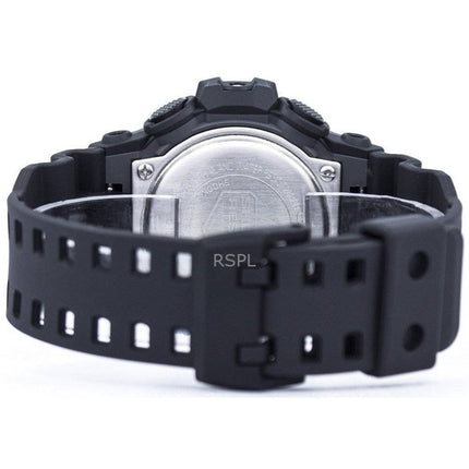 Montre analogique numérique Casio G-Shock GA-700-1B 200M pour homme avec bracelet en résine et cadran noir
