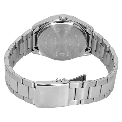 Montres pour hommes Casio Standard Analogique en acier inoxydable Cadran blanc Quartz MTP-1302D-7B remises à neuf