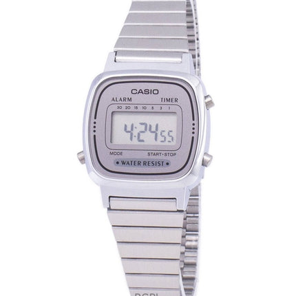 Montre femme Casio Digital en acier inoxydable à quartz LA670WA-7DF remise à neuf