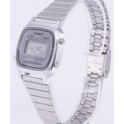 Montre femme Casio Digital en acier inoxydable à quartz LA670WA-7DF remise à neuf