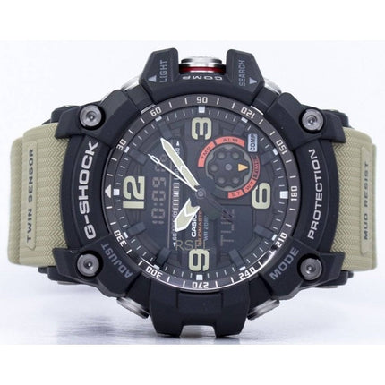 Montre homme Casio G-Shock Mudmaster GG-1000-1A5, analogique, numérique, cadran noir, quartz, 200 m, remise à neuf