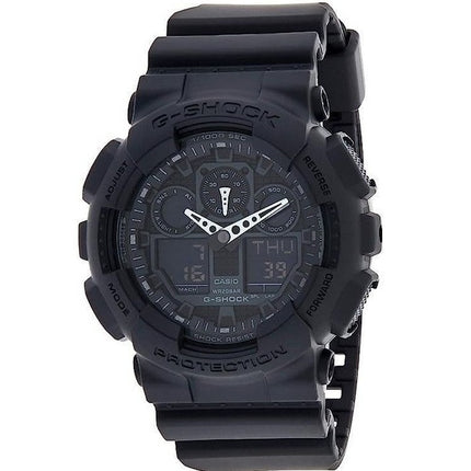 Montre homme Casio G-Shock GA-100-1A1, analogique, numérique, cadran noir, quartz, 200 m, remise à neuf