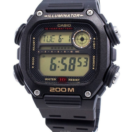 Montre numérique Casio DW-291H-9AV 200 m pour homme, bracelet en caoutchouc, quartz, remise à neuf