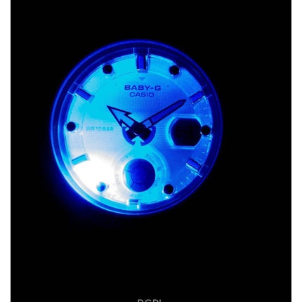 Montre femme Casio Baby-G, analogique, numérique, cadran blanc, quartz, BGA-250-7A2, 100 m, remise à neuf