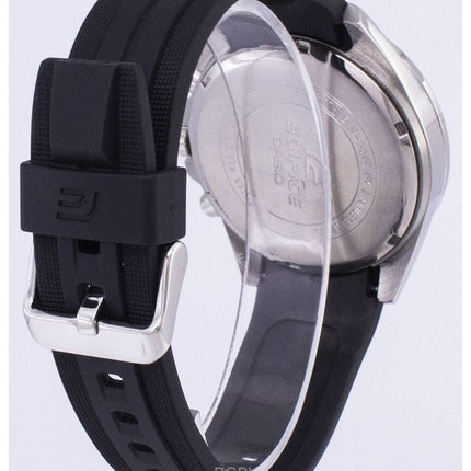 Montre chronographe Casio Edifice EFV-550P-1AV pour homme, bracelet en résine, cadran noir, quartz, 100 m, remise à neuf