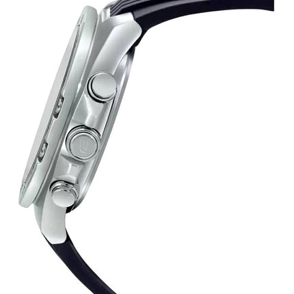 Montre homme Casio Edifice, analogique, numérique, cadran noir, quartz, ECB-10P-1A, 100 m, remise à neuf