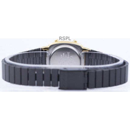 Montre femme Casio Vintage Digital en acier inoxydable à quartz LA670WEGB-1B remise à neuf