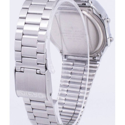 Montre unisexe Casio Digital A168WA-1WDF en acier inoxydable, remise à neuf
