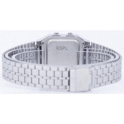 Montre Casio Digitale à quartz en acier inoxydable A500WA-7DF pour homme, remise à neuf