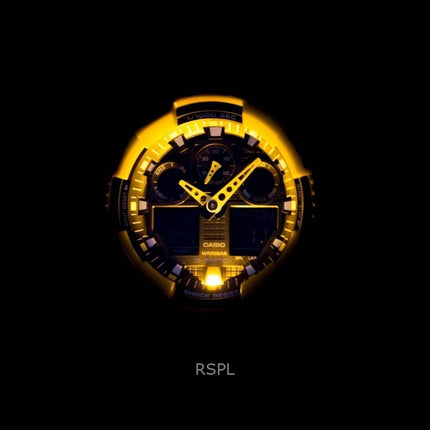 Montre homme Casio G-Shock GA-100A-9ADR, analogique, numérique, bracelet en résine, cadran noir, quartz, 200 m, remise à neuf
