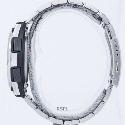 Montre Casio Chronographe Heure Mondiale Analogique Numérique AQ-190WD-1AV pour Homme, remise à neuf
