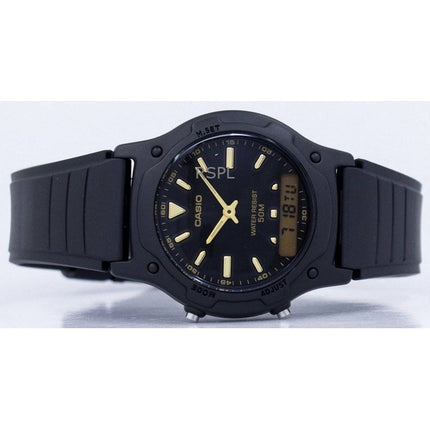 Montre homme Casio AW-49HE-1AVDF, analogique, numérique, double fuseau horaire, quartz, décontractée, remise à neuf