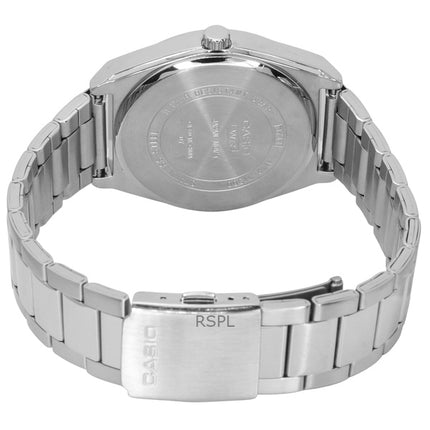 Montre homme Casio Standard analogique à quartz avec phases de lune et cadran blanc MTP-M300D-7A remise à neuf