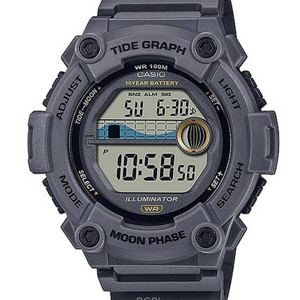 Montre homme Casio Youth Digital Tide Moon Phase Quartz WS-1300H-8AV 100 m remise à neuf
