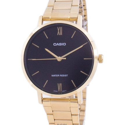 Montre femme Casio LTP-VT01G-1B à quartz analogique et cadran noir reconditionnée
