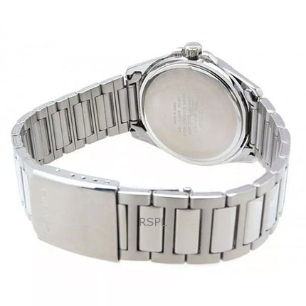 Montre analogique Casio Classic MTP-1370D-7A2 pour homme, bracelet en acier inoxydable, cadran argenté, quartz, remise à neuf