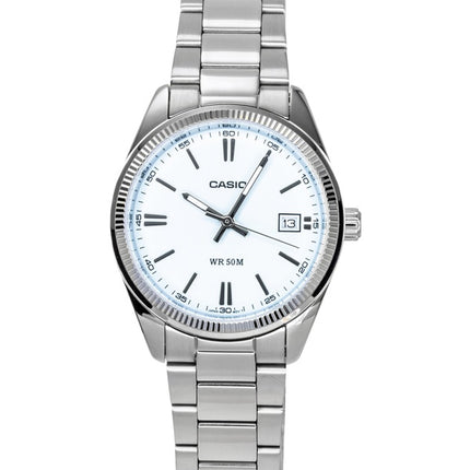 Montre unisexe Casio UTP-1302PD-2A2V, cadran turquoise, analogique, acier inoxydable