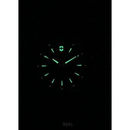 Montre de plongée à quartz Victorinox Swiss Army INOX avec bracelet en caoutchouc et cadran bleu 241688-1 200M pour homme