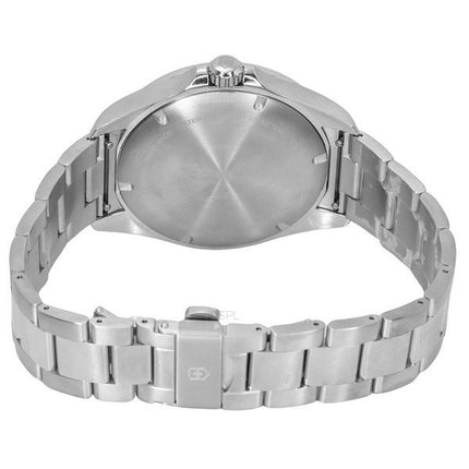 Montre pour homme Victorinox Swiss Army FieldForce en acier inoxydable avec cadran noir et quartz 241849 100M