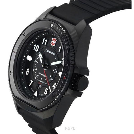 Montre homme Victorinox Swiss Army Journey 1884 avec bracelet en caoutchouc et cadran noir, 241982, 200 m