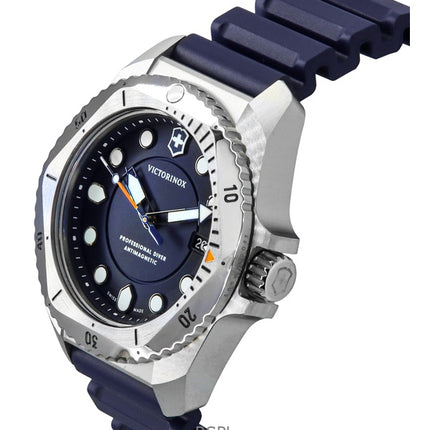 Montre de plongée Victorinox Dive Pro 300 m pour homme, bracelet en caoutchouc, cadran bleu, quartz, 241991