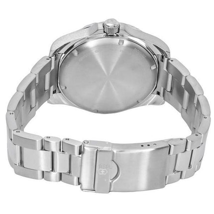 Montre pour homme Victorinox Swiss Army Maverick grand cadran bleu en acier inoxydable 242007 100M