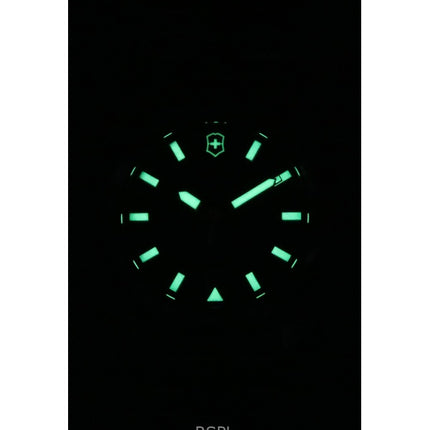 Montre de plongée automatique Victorinox INOX pour homme, cadran noir, acier inoxydable, 242019, 200 m