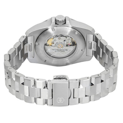 Montre de plongée automatique Victorinox INOX pour homme, cadran noir, acier inoxydable, 242019, 200 m