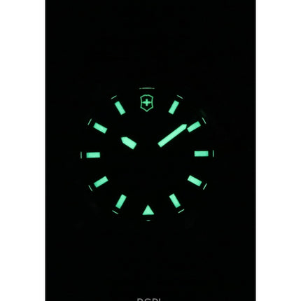 Montre homme Victorinox INOX 242020 automatique en acier inoxydable avec cadran bleu, 200 m